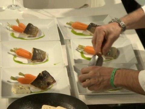 Recette : Omble Chevalier Juste Meunières Carottes Fanes...