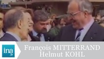 François Mitterrand et Helmut Kohl à Berlin - Archive INA