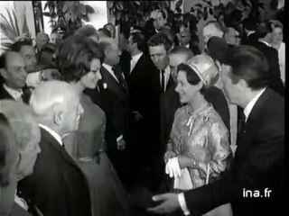 Montée des marches pour la princesse Margaret