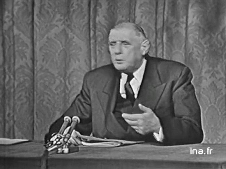 Conférence de presse du GENERAL DE GAULLE 05 septembre 1961 - Archive vidéo INA