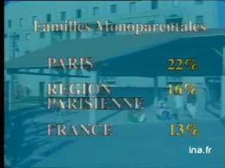 Les familles monoparentales en IDF