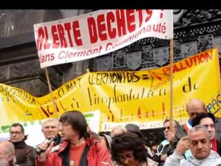 Manifestation contre le projet Clermontois d'incinérateur