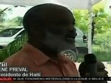 Recorrió presidente haitiano zonas afectadas por cólera