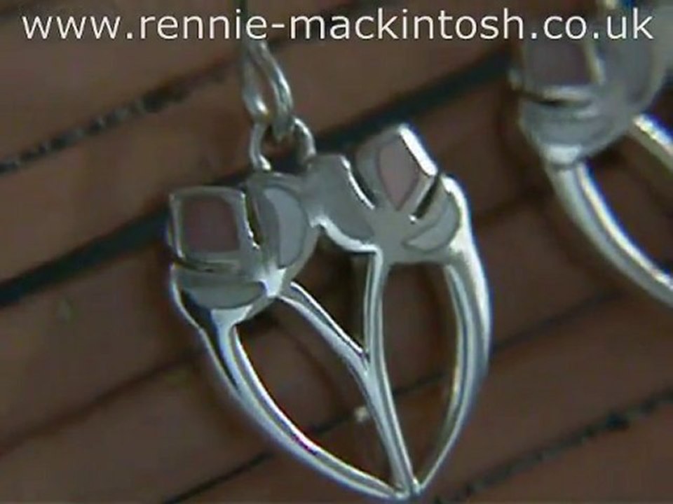 Charles Rennie Mackintosh silver earrings DWK112