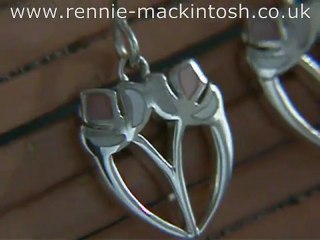 Charles Rennie Mackintosh silver earrings DWK112