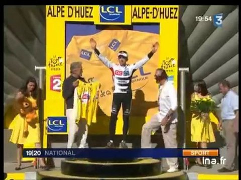 [Tour de France, étape de l'Alpes d'Huez, victoire de Sastre]