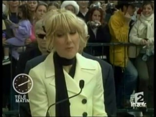Céline Dion a son étoile sur Hollywood boulevard à Los Angeles - Archive INA