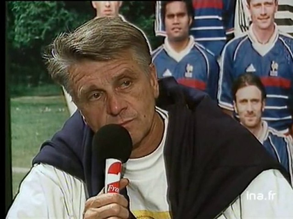 France 98 Aimé JACQUET "C'est la plus belle journée, la plus forte" - Archive vidéo INA