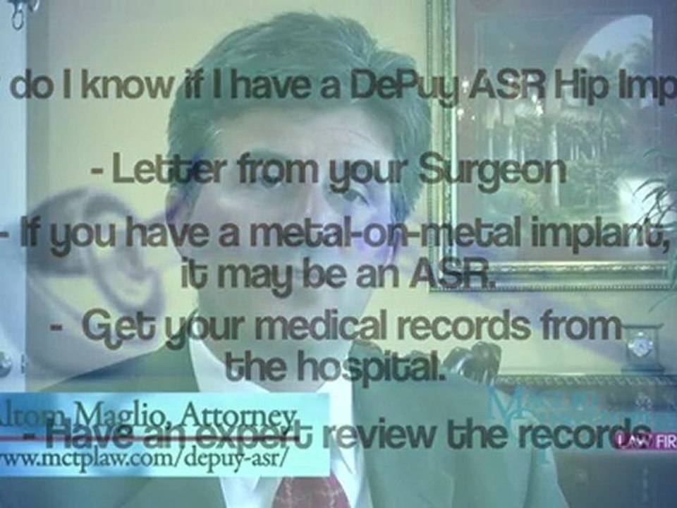 Q&A 1 of 10-How to tell if you have a recalled Depuy ASR hip