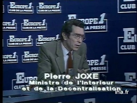 Pierre Joxe au Club de la Presse d'Europe 1