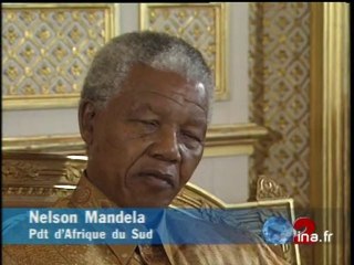 Nelson Mandela  Interview à l'Elysée - Archive vidéo INA