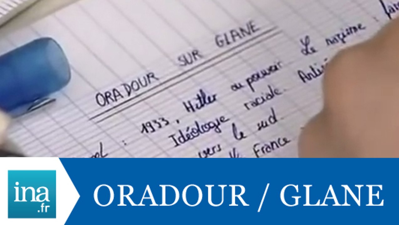 Oradour-sur-Glane : visite des élèves alsaciens - Archive INA