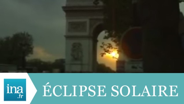 Eclipse solaire sur les Champs-Elysées - Archive INA