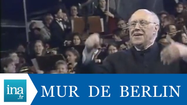 Cérémonies du 10ème anniversaire de la chute du Mur de Berlin - Archive INA