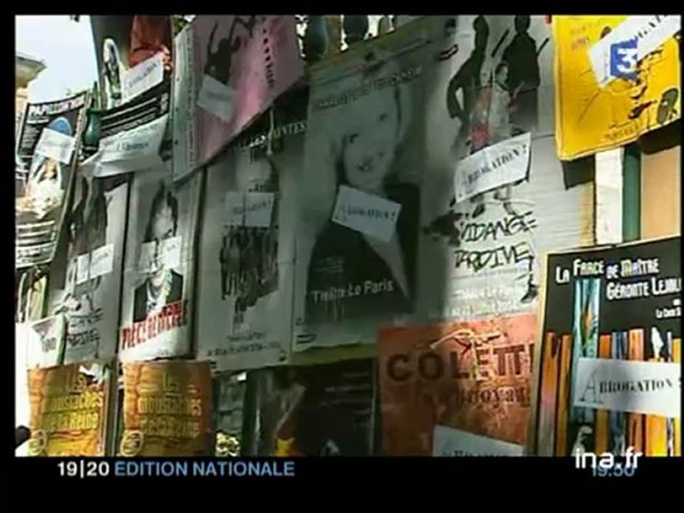 [Manifestation d'intermittents du spectacle au festival d'Avignon]