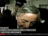 Últimas declaraciones de Kirchner, en el Día de la Lealtad Peronista
