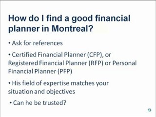 Find a Financial Planner in Montreal