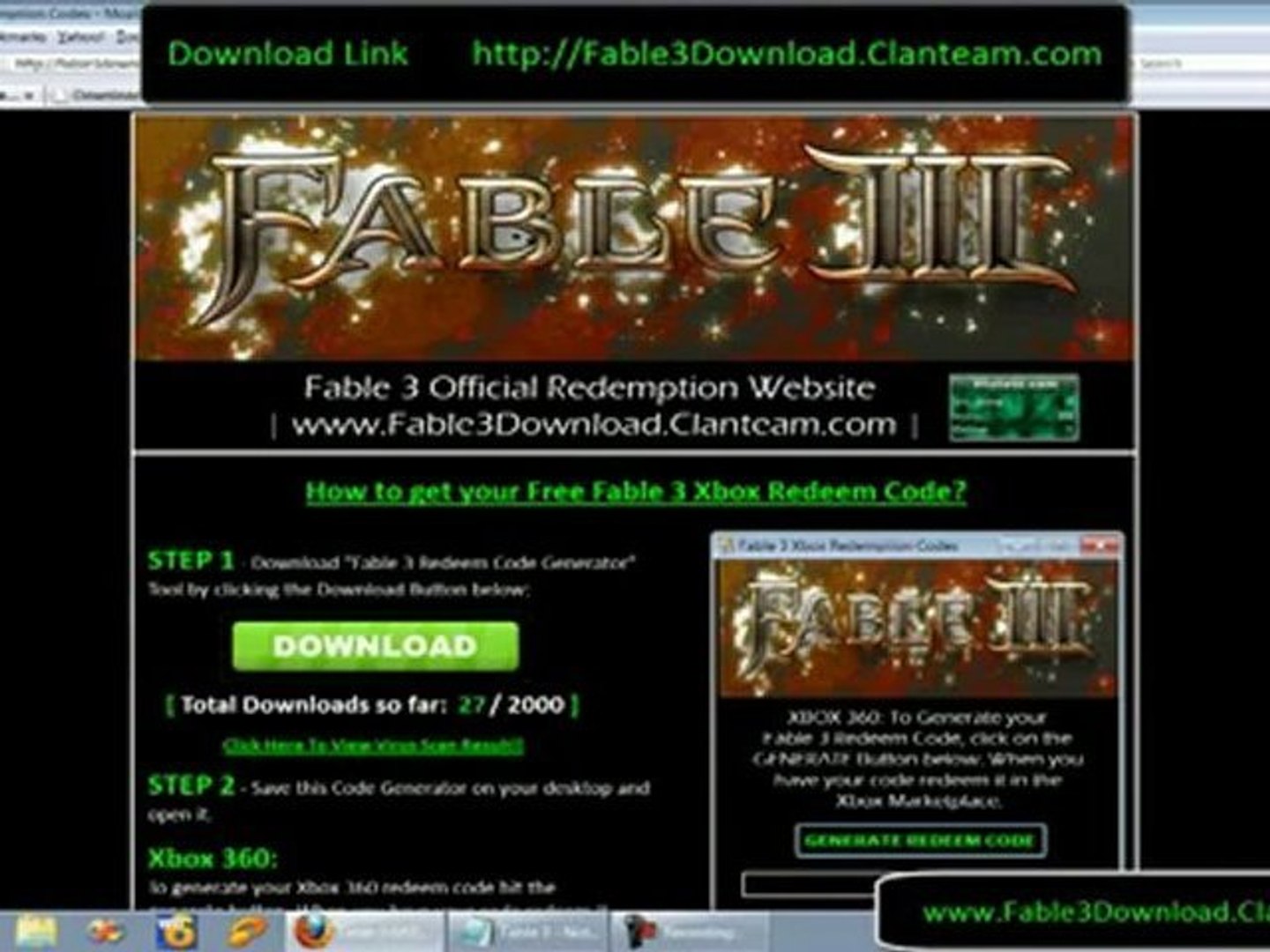 Fable 3 FREE Redeem Codes For Xbox 360 October 2010 [Keygen] - video  Dailymotion
