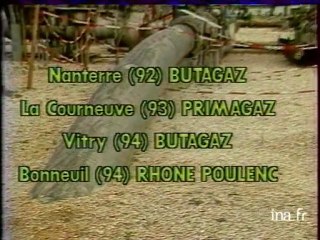 Carte des usines dangereuses en IDF