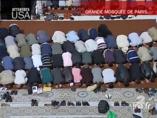 [Recueillement en France suite attentats aux Etats Unis]