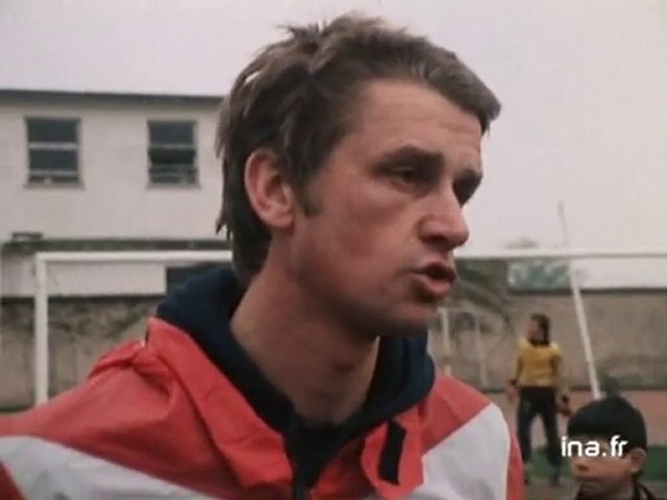 Football : entraînement de l'Olympique Lyonnais avant le match Lyon Marseille