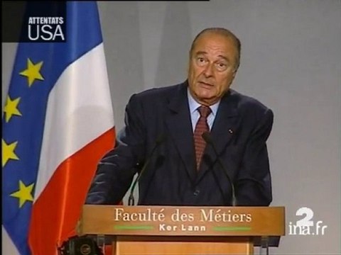 [Attentats Etats-Unis : déclaration de Jacques Chirac]