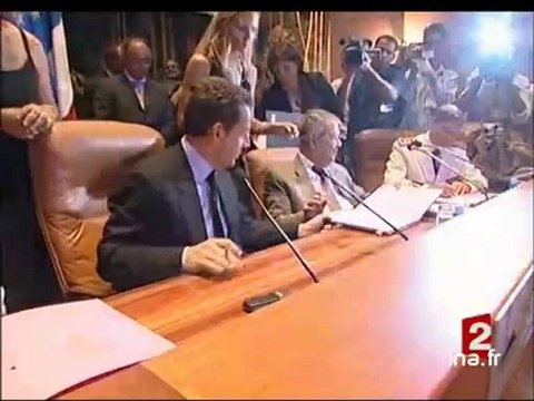 Visite de campagne de Nicolas Sarkozy à la Réunion