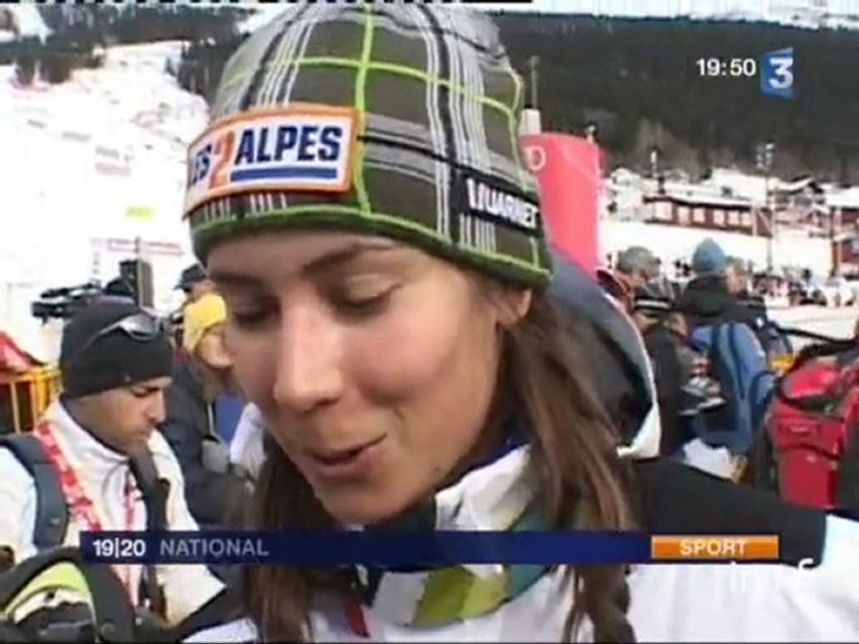 [Ski alpin : 2ème victoire au slalom en coupe du monde pour Sandrine Aubert]