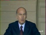 Valéry Giscard d'Estaing est candidat en 1981 - Archive INA