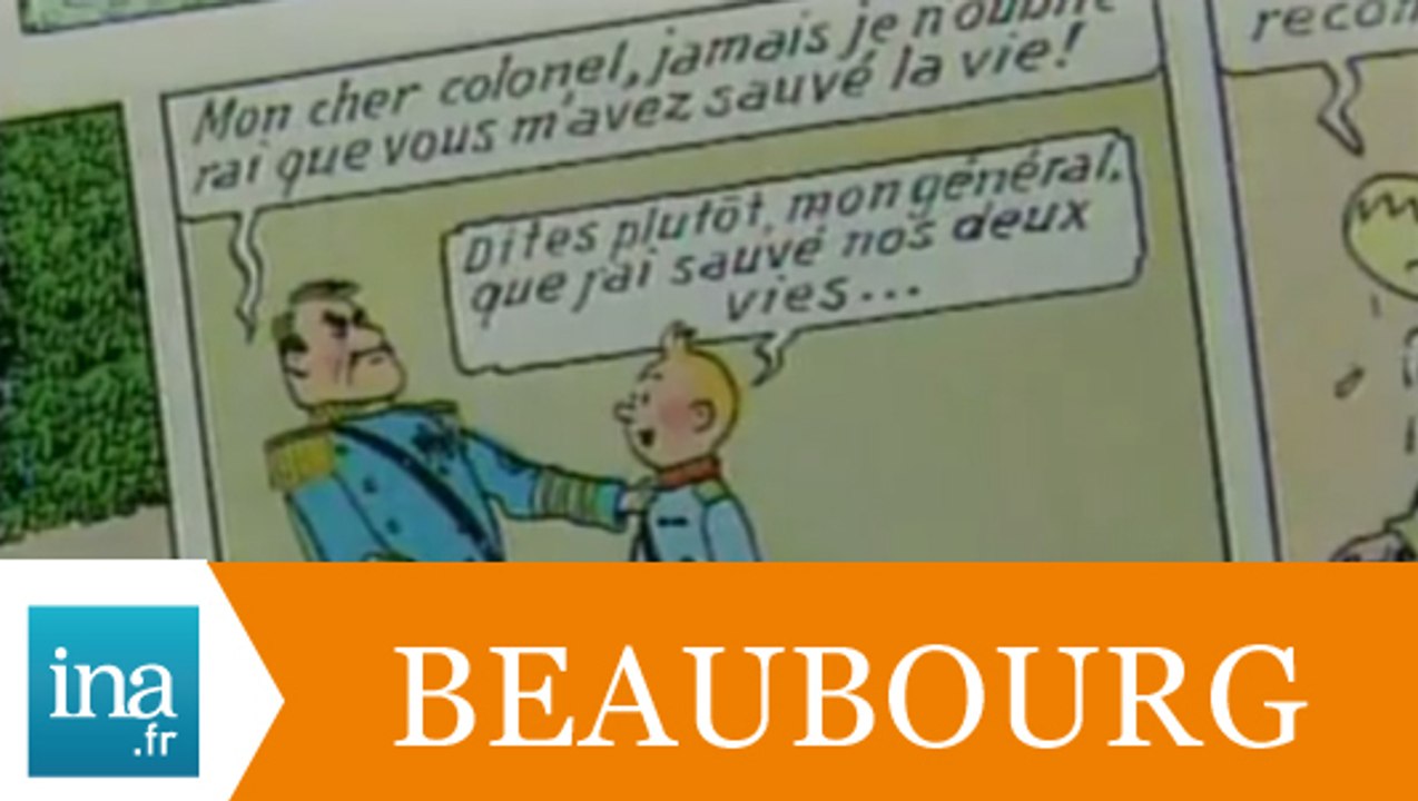 Tintin s'expose à Beaubourg - Archive INA