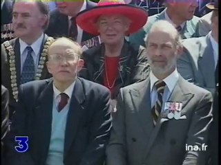 Colleville : inauguration de la statue du maréchal Montgomery en présence de son fils