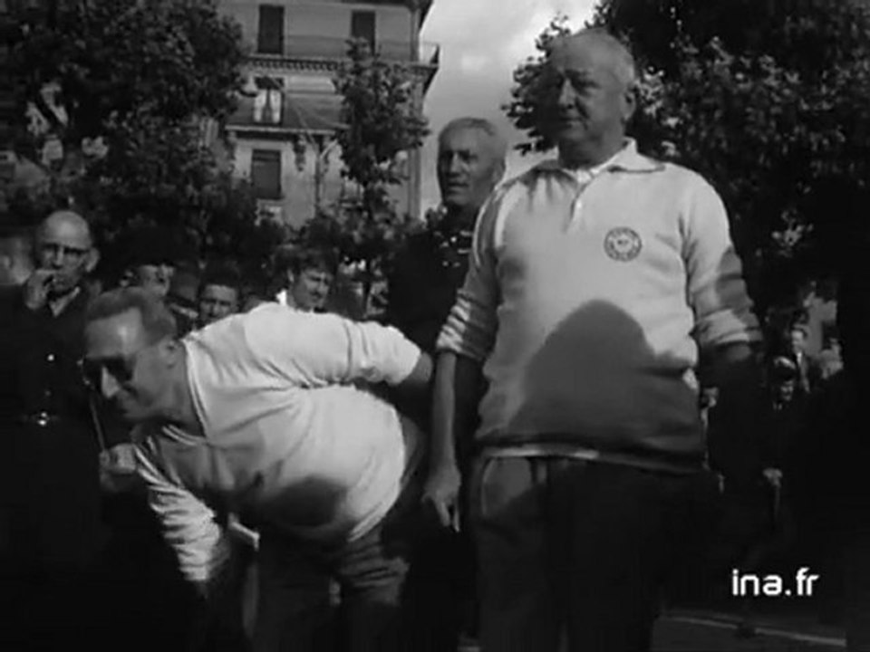 Inauguration du stade bouliste boulevard de la Croix Rousse