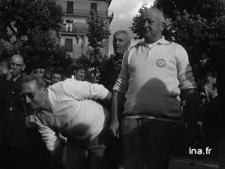 Inauguration du stade bouliste boulevard de la Croix Rousse
