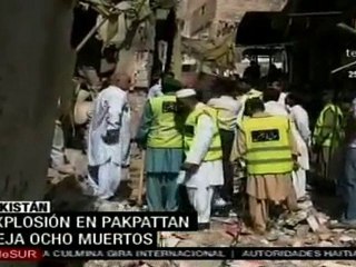 Ocho muertos y 20 heridos por explosión en santuario en Pakistán