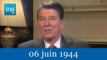 Ronald Reagan parle du débarquement - Archive INA