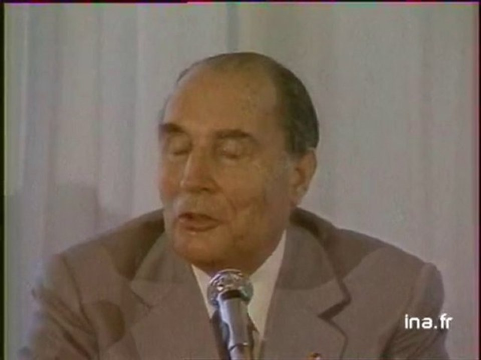 Visite de François MITTERRAND à La Roche sur Yon