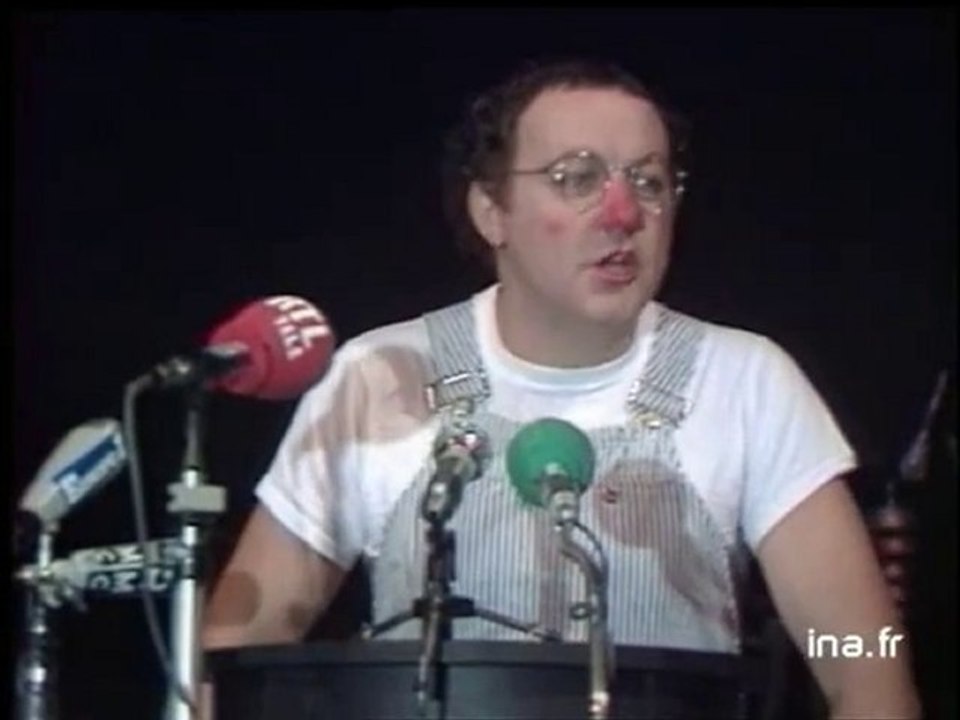 Coluche "La fédération de petits candidats à l'élection présidentielle" - Archive vidéo INA