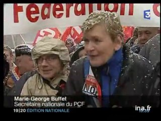 [Manifestation pour la défense du service public à Guéret]