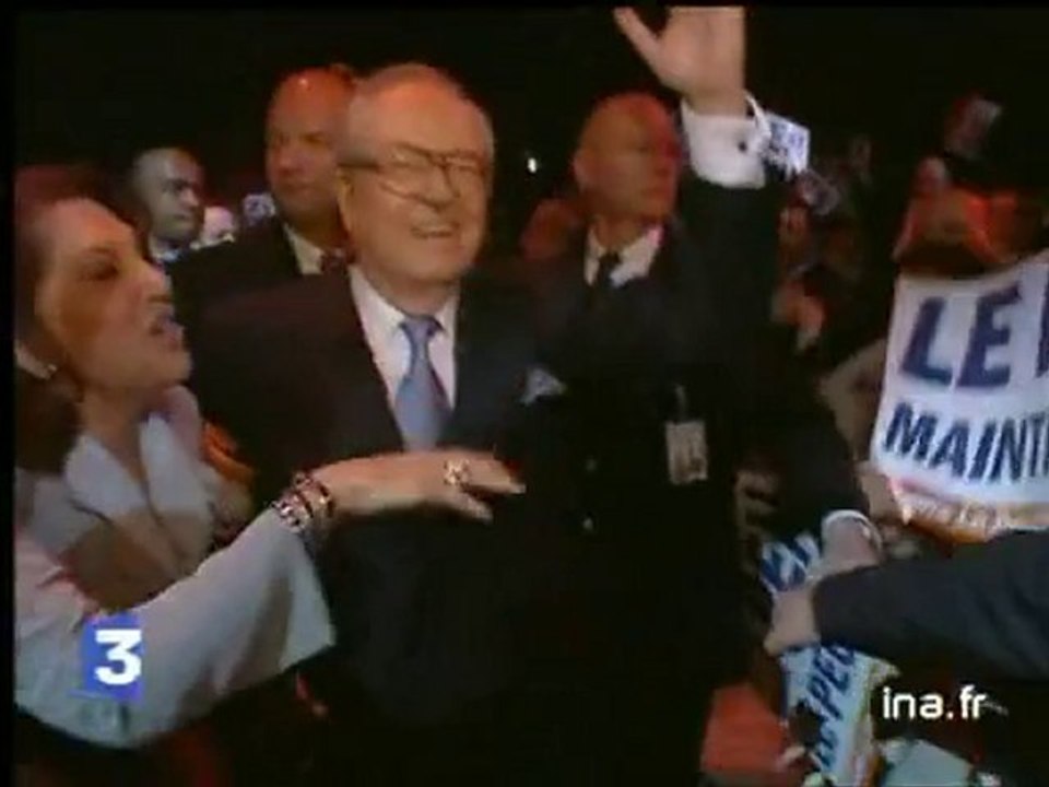 Dernier meeting de Jean-Marie Le Pen