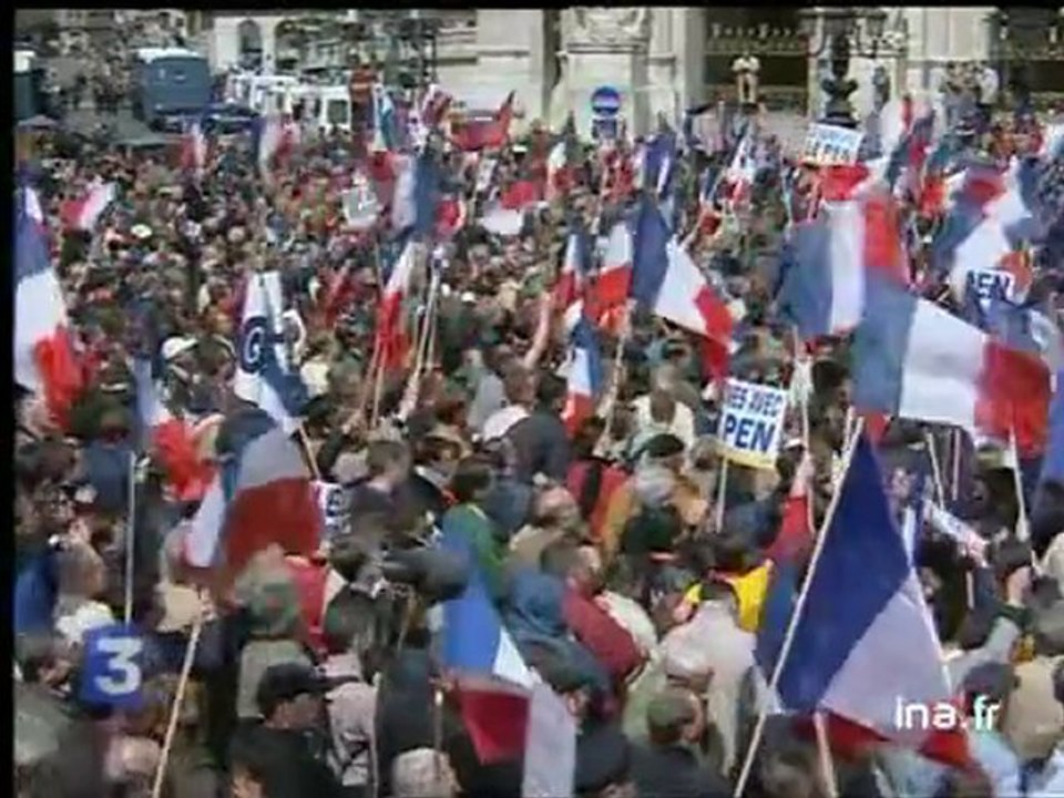 Manif FN 1er mai : extrait discours de Jean Marie le Pen