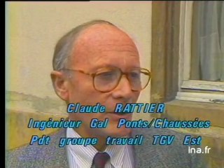 Claude Rattier à propos du tracé du TGV Est