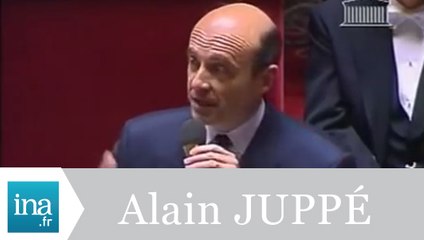 Alain Juppé "la mauvaise graisse des fonctionnaires" - Archive INA