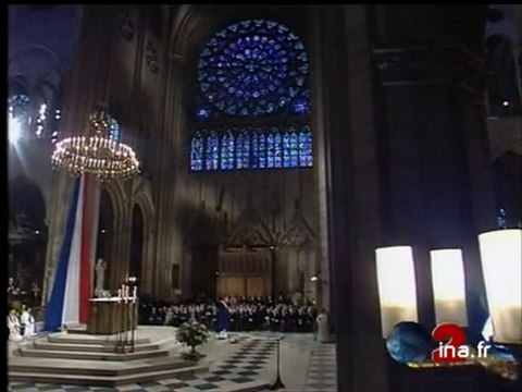 Obsèques à Notre Dame de François Mitterrand