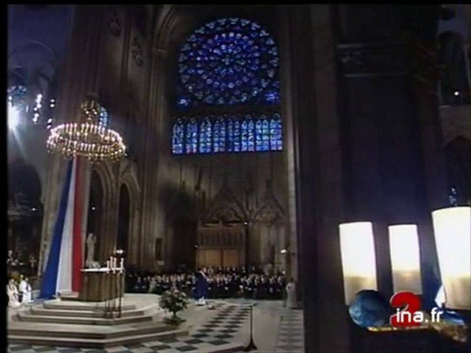 Obsèques à Notre Dame de François Mitterrand