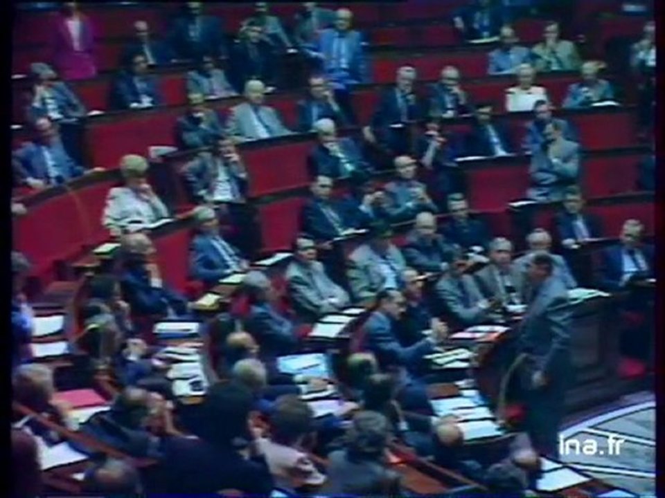 Pasqua et Alfonsi à l'Assemblée nationale