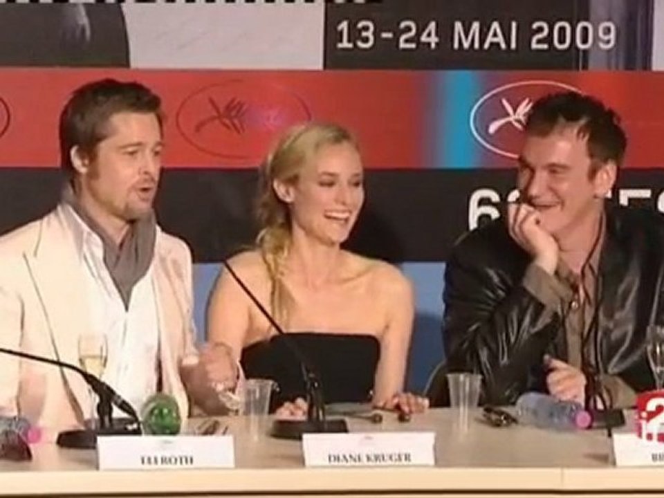 [Brad Pitt et Tarantino pour Inglourious basterds]