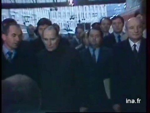 MITTERRAND A LA GARE ST LAZARE