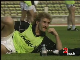 Entraînement OM avant la finale de la Coupe d'Europe