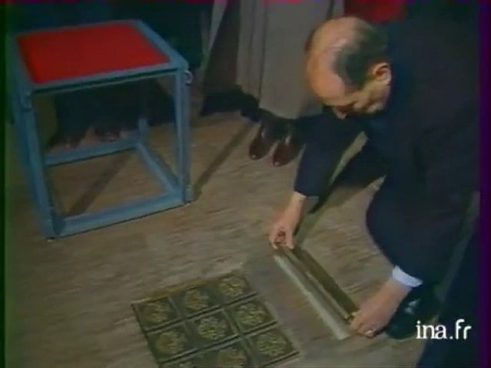 Inauguration de la grande halle de La Villette par Mitterrand