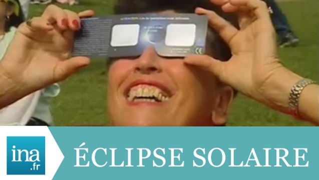 Eclipse solaire à la Tour Eiffel - Archive INA